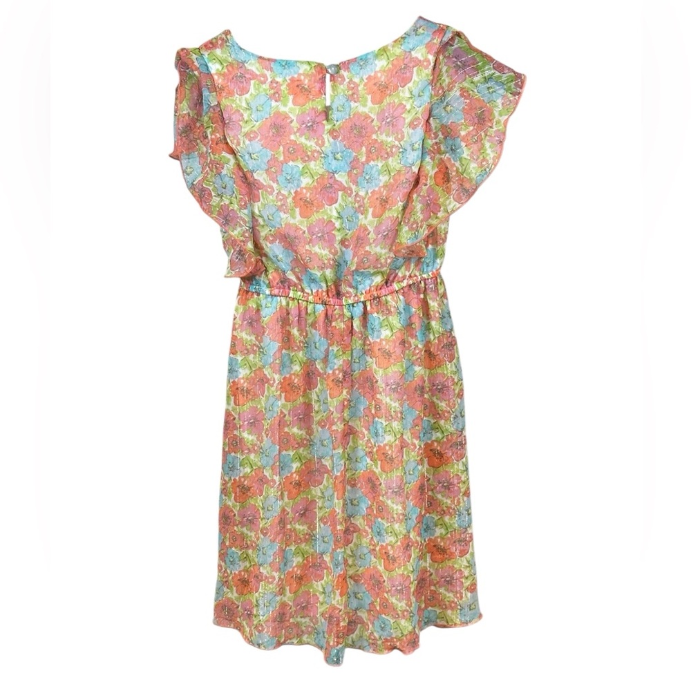 Colorful Floral Kids Dress